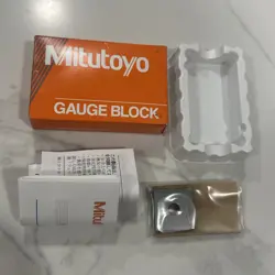 MITUTOYO STEEL SQUARE GAGE BLOCK, ASME GRADE 0, .142