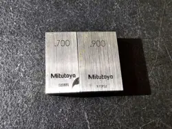 MITUTOYO STEEL RECTANGULAR GAUGE GAGE BLOCK PRECISION MEASURING .700 & .900