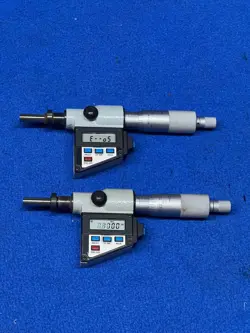 (2) MICROMETER HEADS DIGITAL MITUTOYO 1