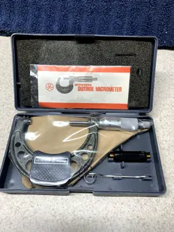 MACHINIST TOOLS: MITUTOYO 103-139B OUTSIDE MICROMETER 50-75MM RANGE 0.01MM (NOS)
