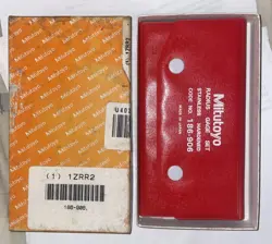 MITUTOYO 186-906 RADIUS GAUGE SET: FIXED LEAVES W/ HANDLE, 26LVS .0016