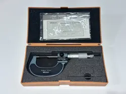 NOS MITUTOYO JAPAN 0-25MM CARBIDE DIGITAL SPLINE MICROMETER 131-115, 0.01MM GRAD
