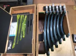 103-906 - MITUTOYO 6-12” O.D. MICROMETER SET, INCLUDES GAGE STANDARDS 