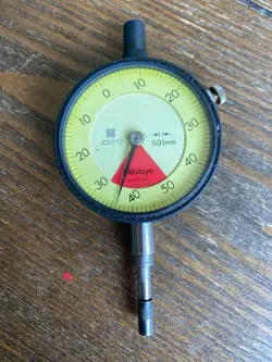 MITUTOYO DIAL INDICATOR SHOCK PROOF - NO. 2929S 0.01MM RANGE - NICE