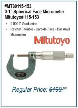 MITUTOYO 115-153 0-1
