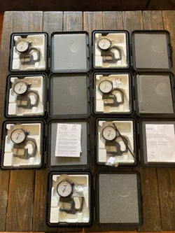 7X MITUTOYO TESTEX 7326STX1 DIAL THICKNESS GAGE 0-0.050 IN