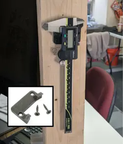DIGITAL VERNIER CALIPER HOLDER WALL MOUNT BRACKET (FITS NEIKO, MITUTOYO, VINCA+)