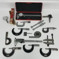 BIG MACHINIST INSPECTION TOOL LOT - STARRETT, BROWN AND SHARPE, MITUTOYO *READ*