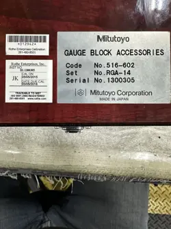 MITUTOYO GAUGE BLOCK ACCESSORIES SET