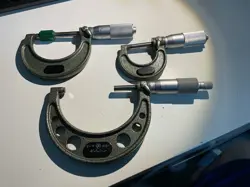 SET OF 3 MITUTOYO OUTSIDE MICROMETERS