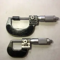 MITUTOYO 0-1” AND 1-2” DIGIT COU YET OUTSIDE MICROMETER WITH LOCK SPINDLES
