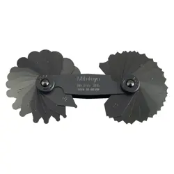 MITUTOYO 186-105 186 SERIES 1 TO 7 MM METRIC STEEL RADIUS GAUGE SET
