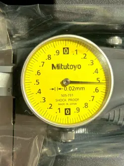 MITUTOYO 505-731 DIAL CALIPER 2MM/REV