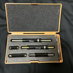 MITUTOYO MICROMETER REFERENCE ROD SET JAPAN
