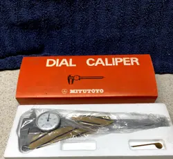 MACHINIST TOOL: MITUTOYO 15MM DIAL CALIPER 505-102 DK 15 (NOS) 0.05MM