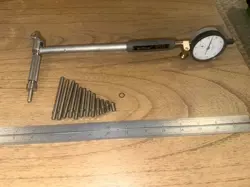 MITUTOYO BORE GAGE NO. 511-128 0.01MM INDICATOR 2046A  ANVILS 1-13