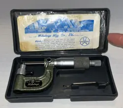 VINTAGE MITUTOYO 115-313 TUBE MICROMETER JAPAN - 0-1