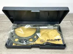 MITUTOYO OUTSIDE MICROMETER 2”-3”  103-179 + PLASTIC CASE & SPANNER TOOL READ