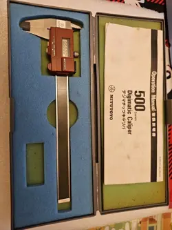 MITUTOYO DIGIMATIC CALIPER 500-215 DIGITAL CALIPER TESTED WORKING MADE IN JAPAN