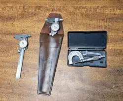 MACHINIST TOOLS LOT MITUTOYO DIAL CALIPERS BROWN SHARPE MICROMETER READ DESCRIPT