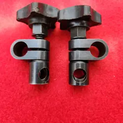 LOT OF 2EA MITUTOYO INDICATOR 'SNUGS' BUSHINGS - ROUND HOLES - USED