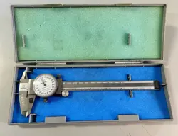 VTG MITUTOYO DIAL CALIPER 505-653-50 D6TWW  6” STAINLESS HARDENED MADE IN JAPAN