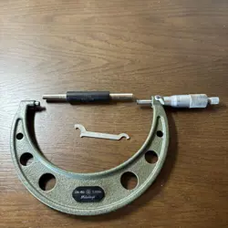 MITUTOYO MICROMETER 125MM-150MM WITH ADJUSTMENT GAUGE AND SPANNER LTD FROM JAPAN