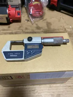 MITUTOYO MICROMETER NO.293-421-20 0-25MM 0.001MM TESTED 