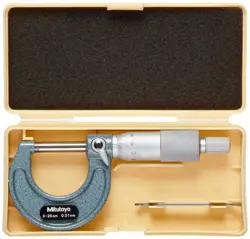 MITUTOYO 103-137 0-25MM X 0.01MM RATCHET STOP OUTSIDE MICROMETER RANGE:0-25 MM