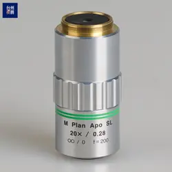 PRE-OWNED MITUTOYO M PLAN APO SL 20X 0.28 MICROSCOPE OBJECTIVES LENS EXCELLENT