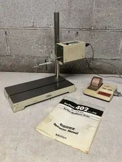 MITUTOYO SURFTEST 402 ROUGHNESS SURFACE TESTER  ON MITUTOYO ADJUSTABLE STAND ￼￼