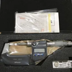 MITUTOYO DIGIMATIC STRAIGHT BLADE MICROMETER BLM-25MX/.4T 422-260-30 JAPAN