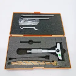 MITUTOYO DEPTH MICROMETER 129-110 DMC60-75 RANGE:0-75MM 0.01MM FROM JAPAN /AJ216