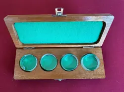 NICE MITUTOYO NO 157 901 / OPTICAL FLAT SET 1 : MINT CONDITION
