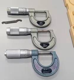 X3 MITUTOYO OUTSIDE MICROMETER 0-1