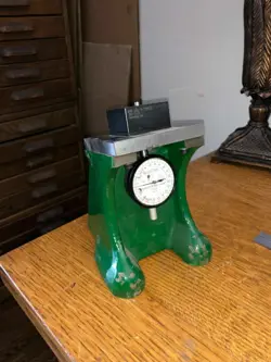 FEDERAL EMD-75B-1 COMPARATOR STAND WITH MITUTOYO INDICATOR .0005