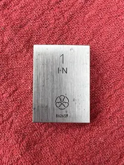 MITUTOYO JAPAN GAGE BLOCK RECTANGULAR 1.00 INCH