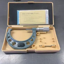 MITUTOYO 2-3” OUTSIDE VERNIER MICROMETER MODEL 103-115 MADE IN JAPAN CARBIDE TIP