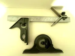 MITUTOYO 12 INCH COMBINATION SQUARE SET HARDENED MADE IN JAPAN  MACHINIST TOOL