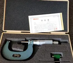 CALIBRATED 2024 ~ MITUTOYO OUTSIDE MICROMETER 103-262 1-2