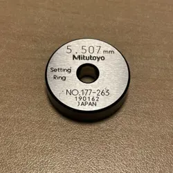 [UNUSED] MITUTOYO SET RING 5.5MM SETTING RING GAUGE HOLE GAUGE LIMITED FROM JP