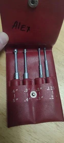 MITUTOYO SMALL HOLE GAUGES SET CODE NO. 154-901 MADE IN JAPAN