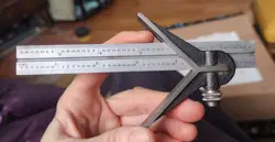 VINTAGE STARRETT CENTER HEAD MITUTOYO RULER 6