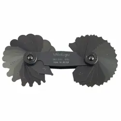 MITUTOYO 186-105 RADIUS GAUGE SET 16X229