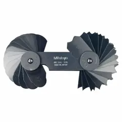 MITUTOYO 186-106 RADIUS GAUGE SET 16X230