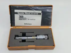 MITUTOYO HOLTEST 368-204 THREE POINT / TWO POINT INTERNAL MICROMETER W/BOX 