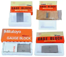 MITUTOYO 10MM 25MM 50MM 75MM GAUGE BLOCK BLOCKS SET OF 4
