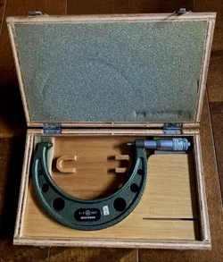 MITUTOYO 103-117 OUTSIDE MICROMETER 4-5” RANGE, .0001” GRADUATION 
