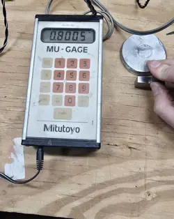 WORKING MITUTOYO 179-202 MU GAGE ELECTRONIC MICROMETER WITH CASE