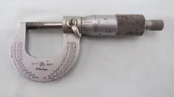 VINTAGE MITUTOYO OUTSIDE MICROMETER CALIPER 0-1